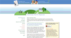 Desktop Screenshot of farawayfarmalpacas.com